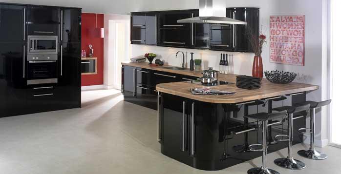 KitchenBlackGloss1